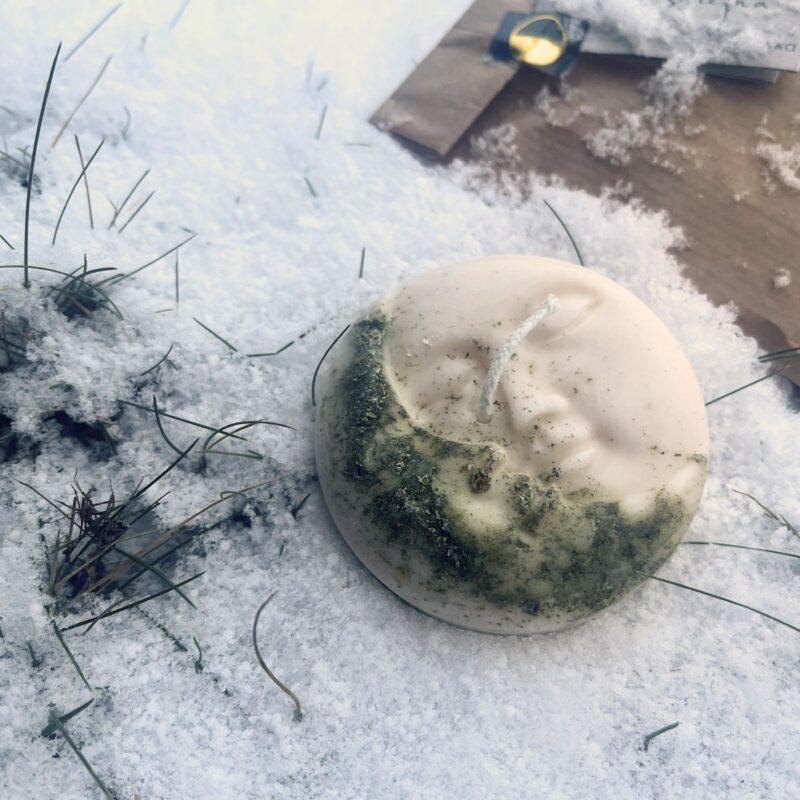 Świeca sojowa Księżyc - Pełnia Śnieżna - luty