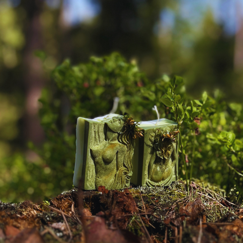 Zestaw świec sojowych  Leśne Rusałki - 2 świece