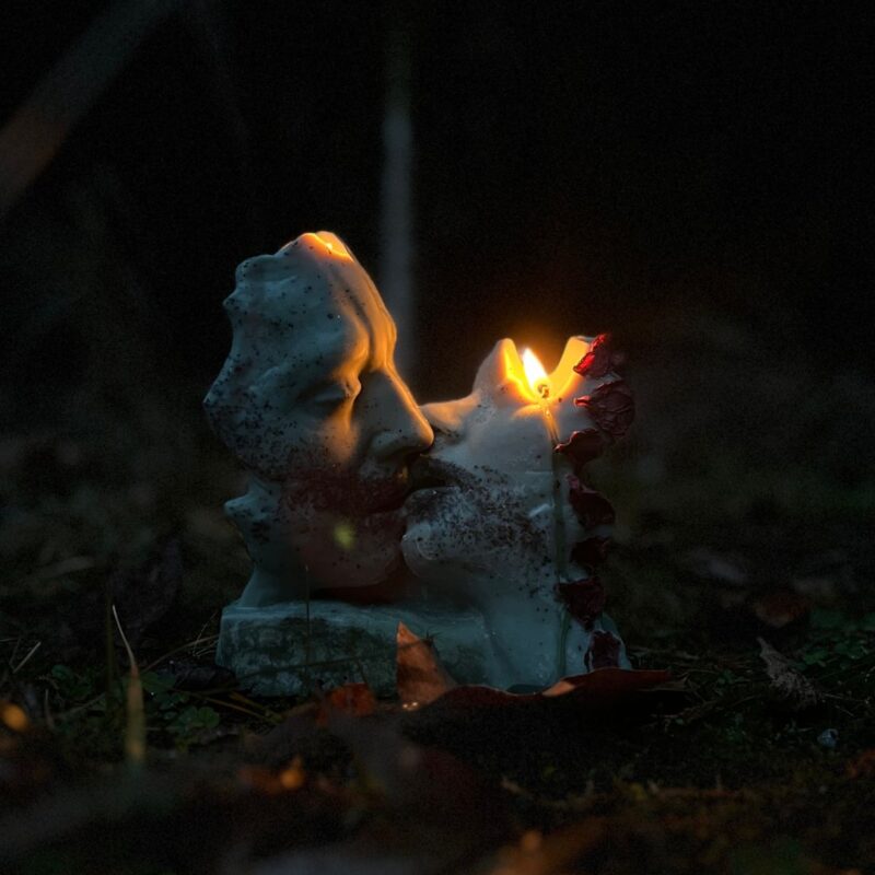 Ręcznie wykonana świeca „Pocałunek Mokoszy” inspirowana słowiańską boginią ziemi i płodności