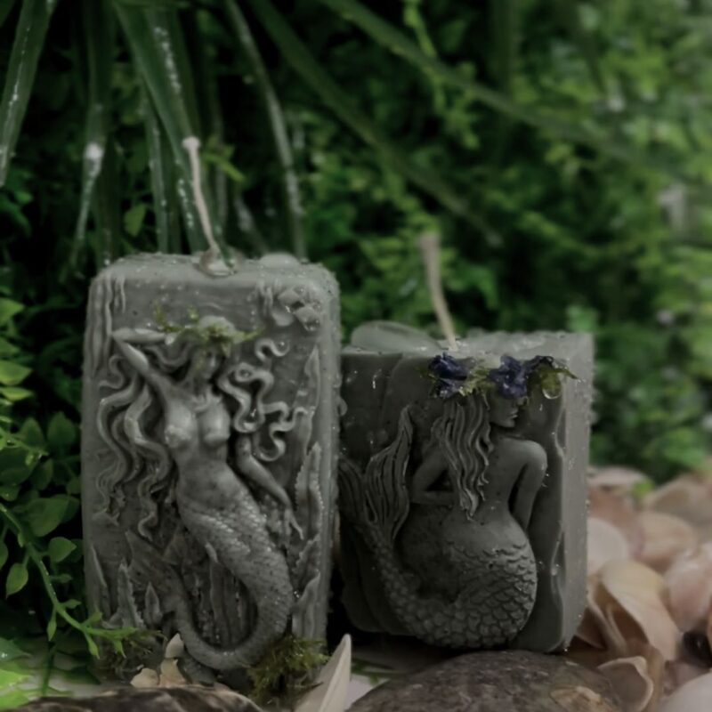 Zestaw świec sojowych Syreny – 2 świece