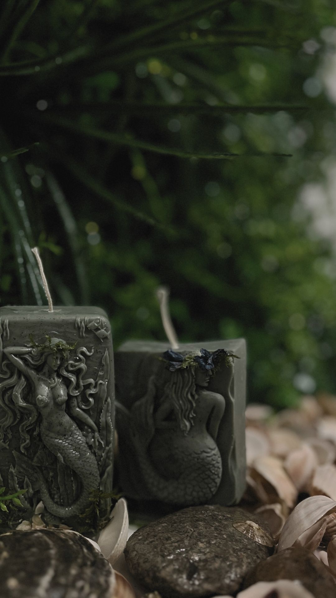 Zestaw świec sojowych Syreny – 2 świece - obrazek 2