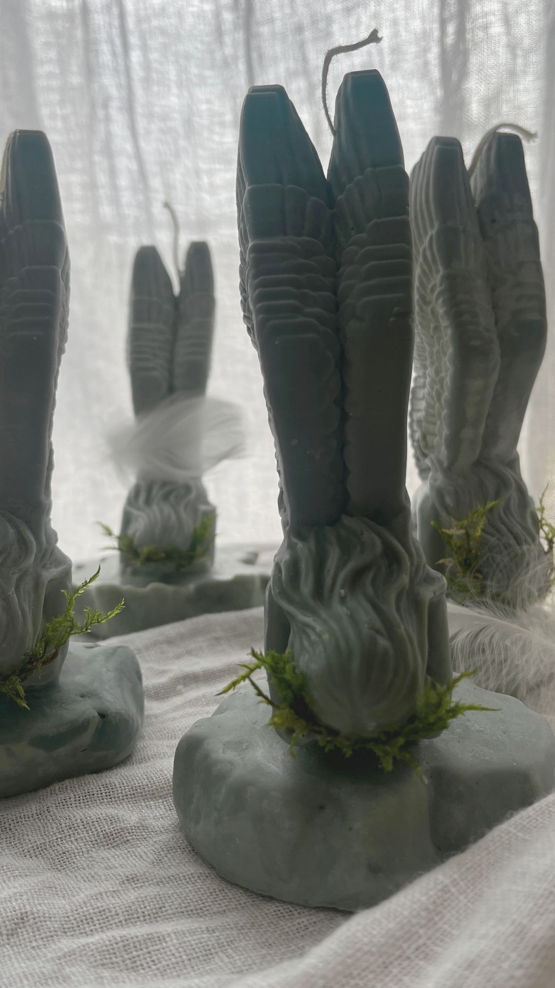 Świeca sojowa - Dziewka Gryfa - anioł - obrazek 5