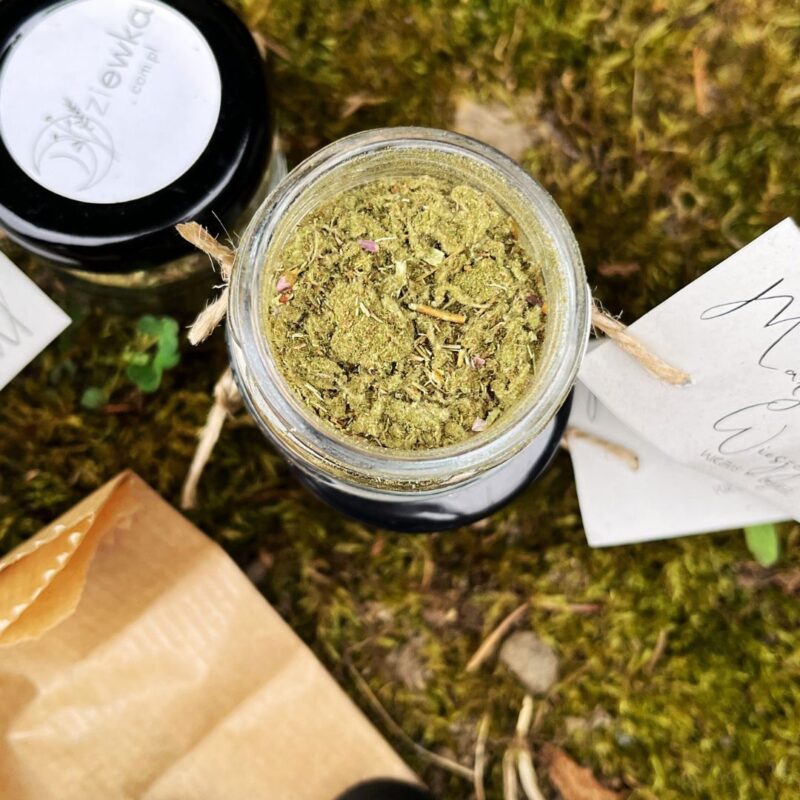 Mały dym – Wieszczka – Kadzidło ziołowe w słoiku 30ml + 3 węgielki