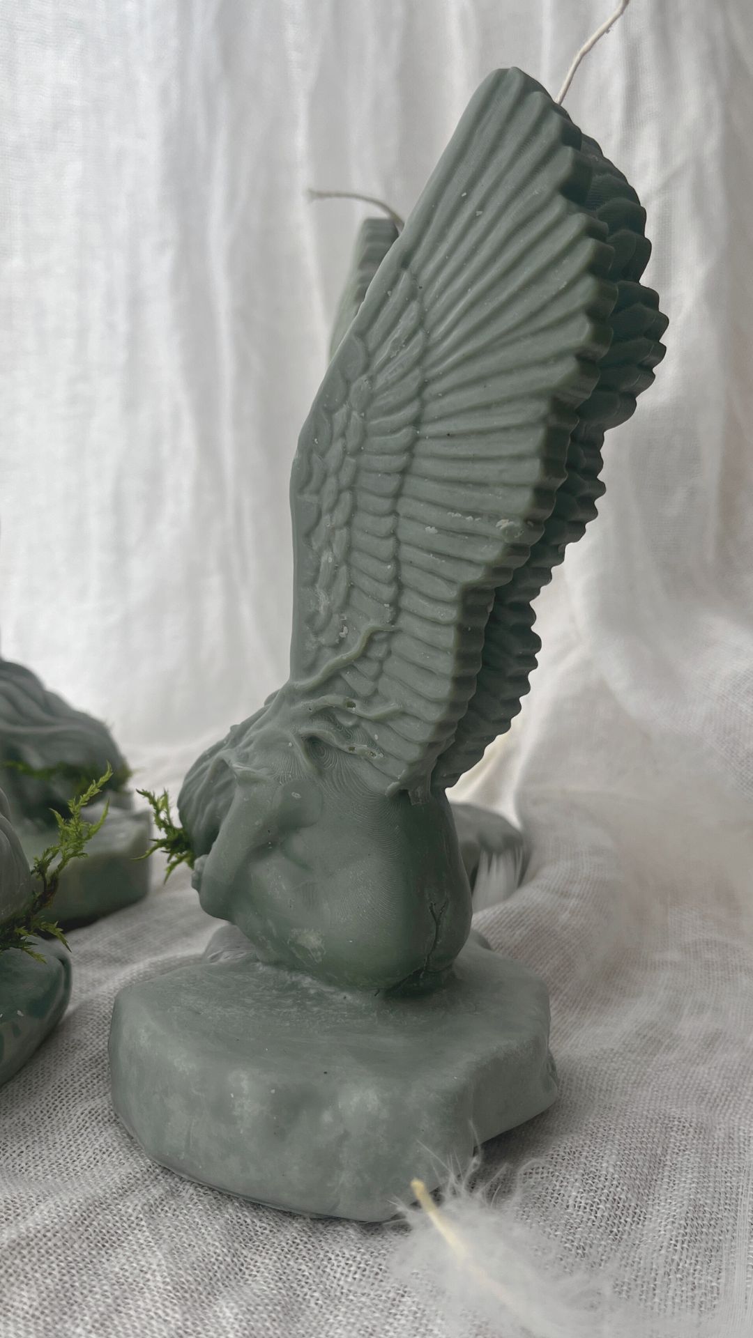 Świeca sojowa - Dziewka Gryfa - anioł - obrazek 2