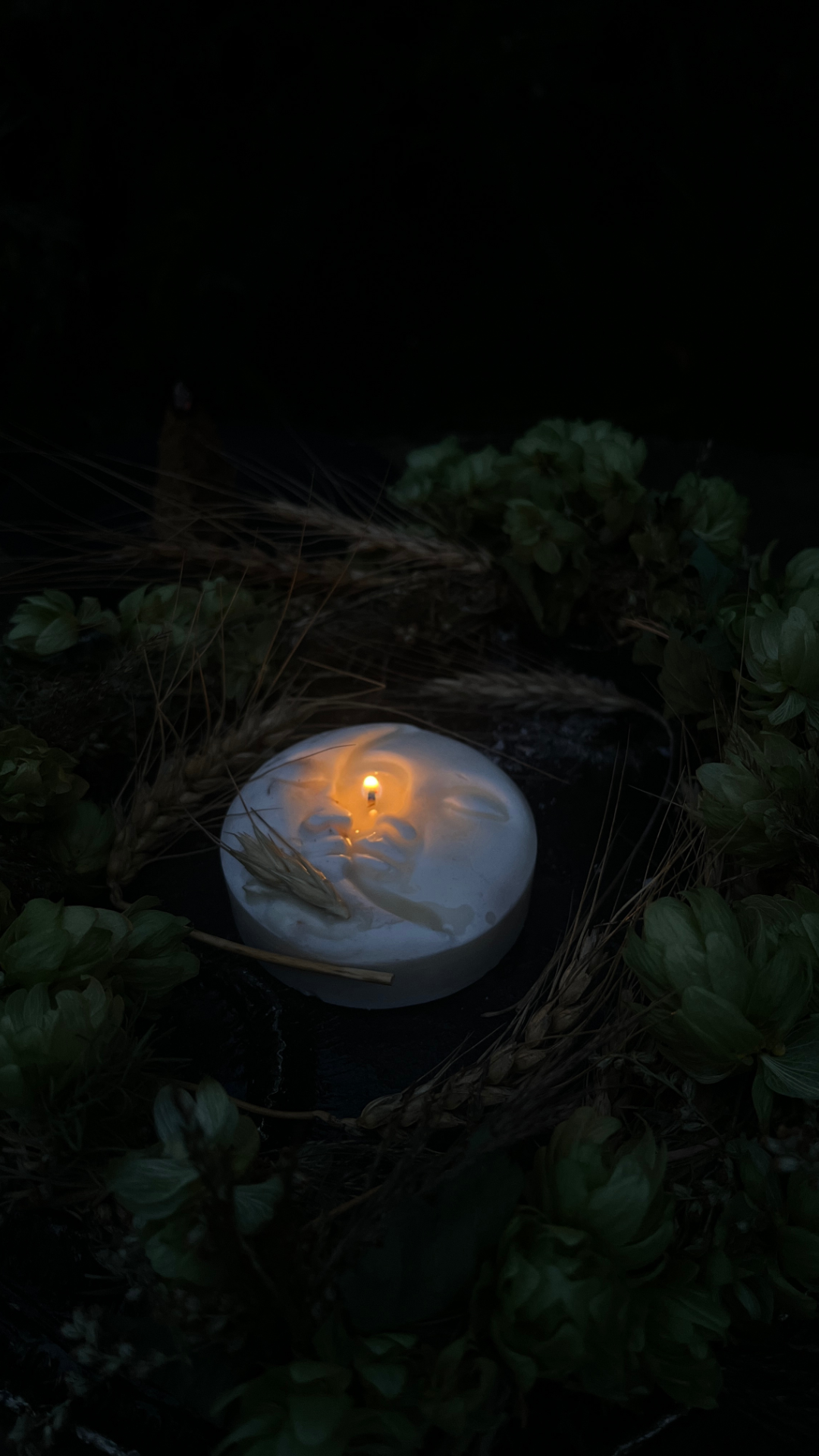 Świeca sojowa Księżyc – Pełnia Żniwiarzy – wrzesień - obrazek 3