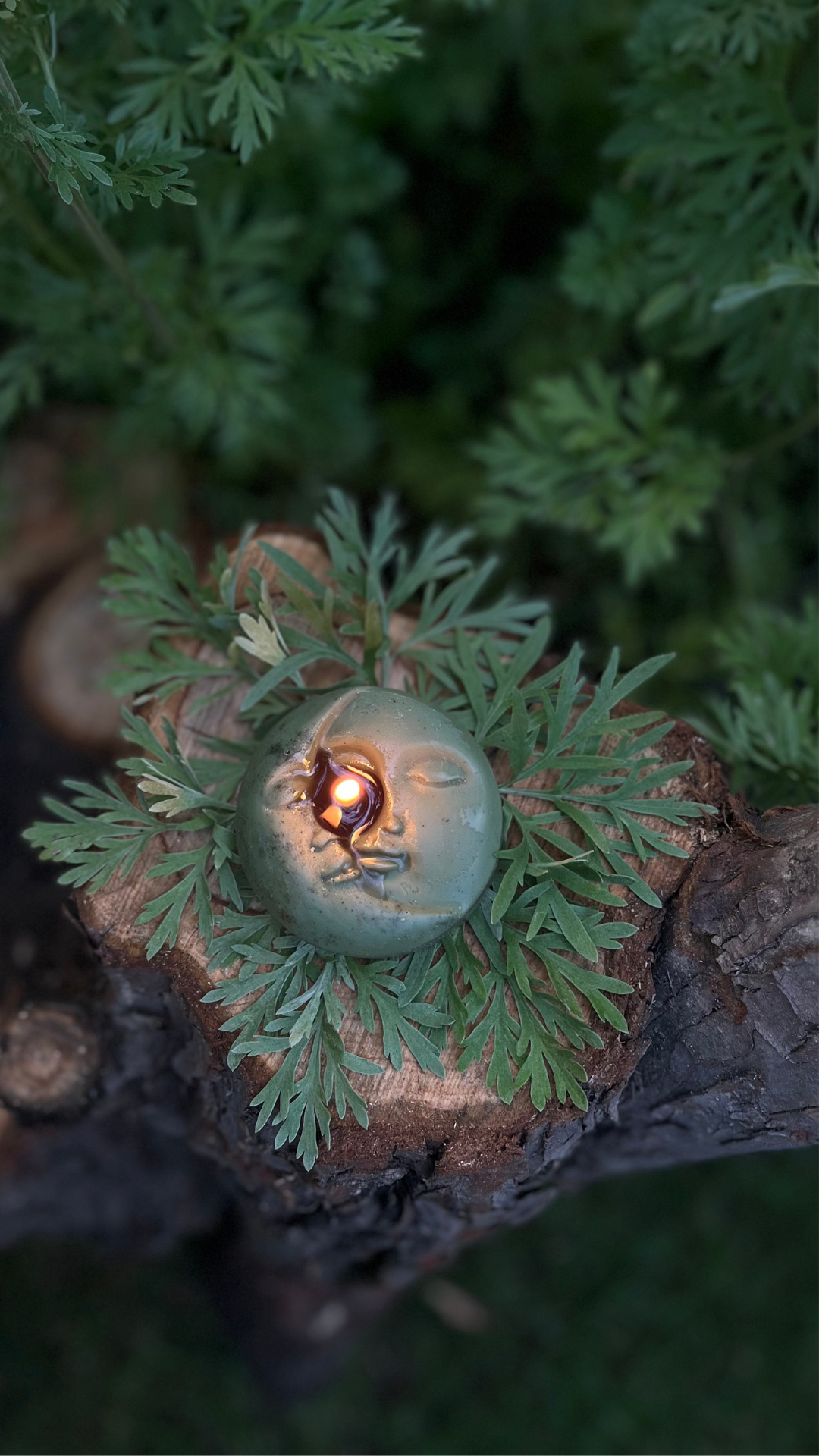 Świeca sojowa Księżyc – Pełnia Zielonego Księżyca – lipiec