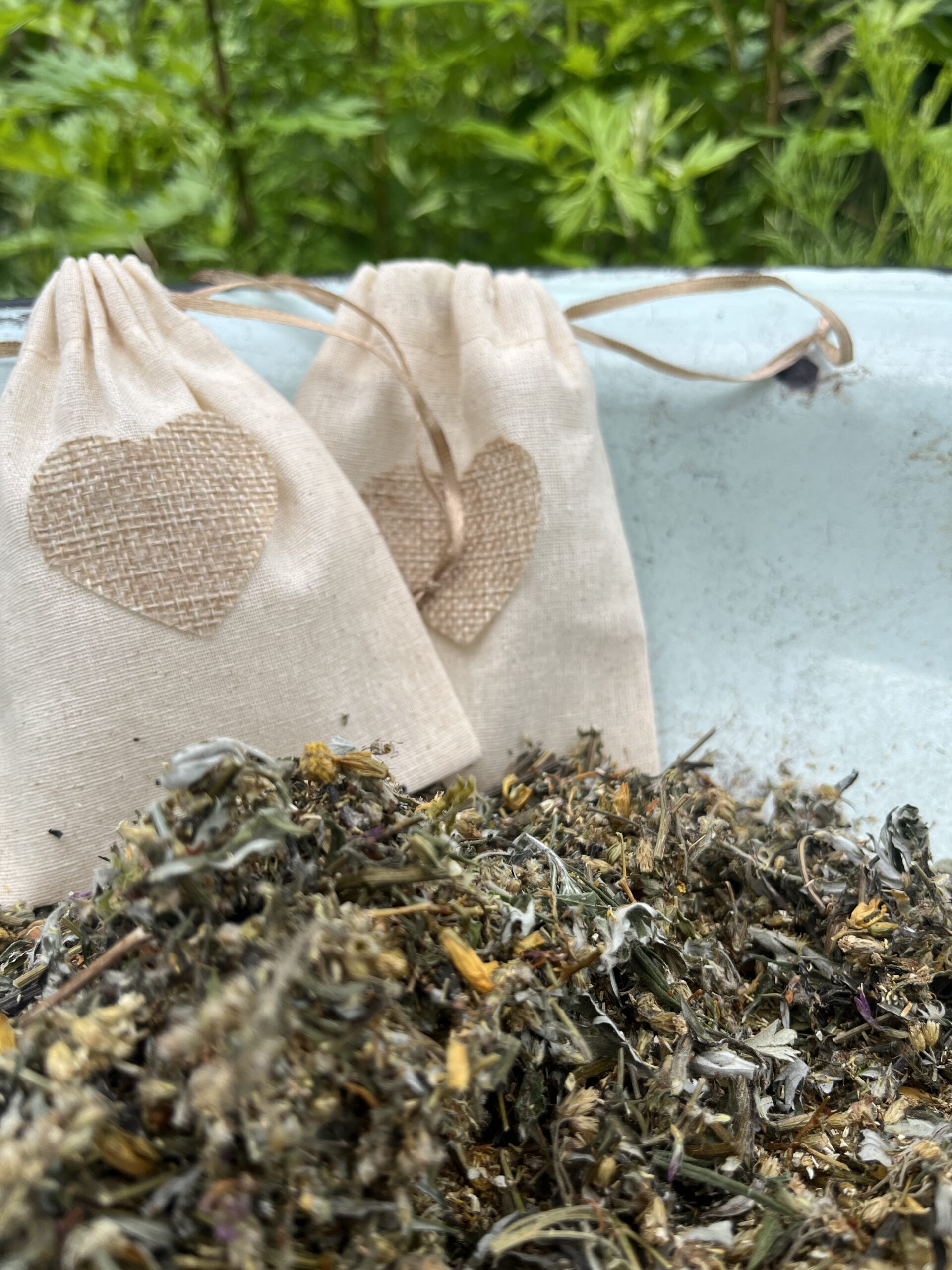 Garść ziół Kupalnych w bawełnianym woreczku - obrazek 2