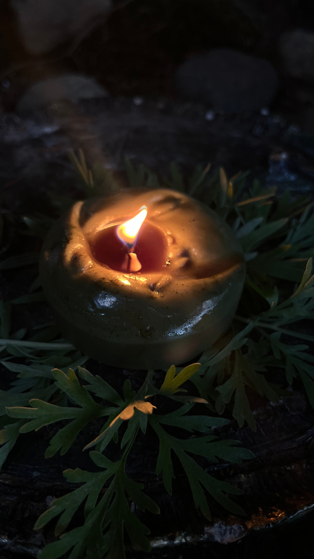 Świeca sojowa Księżyc – Pełnia Zielonego Księżyca – lipiec - obrazek 3