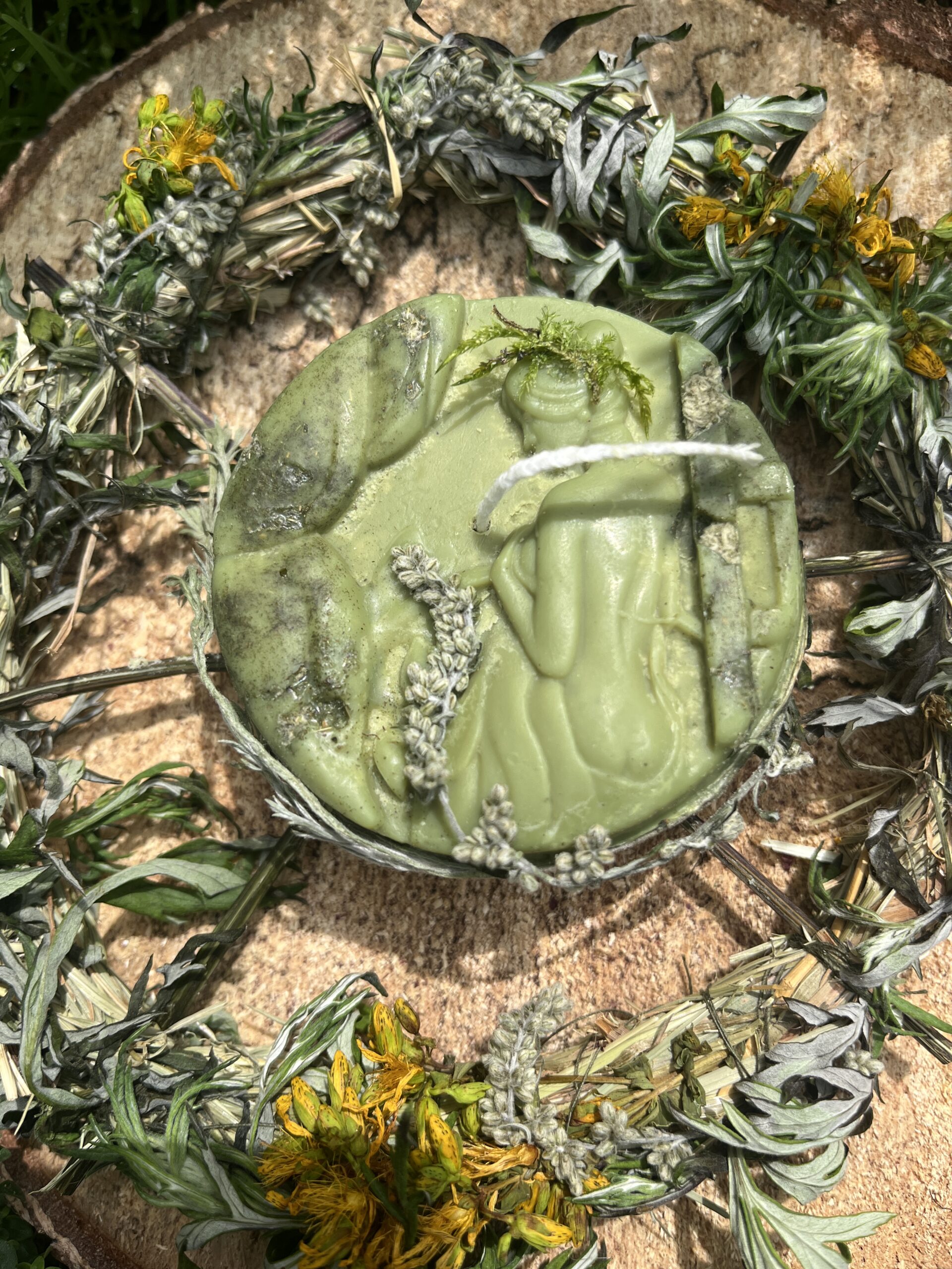 Dziewka Kupały - świeca do puszczania na wiankach - obrazek 5