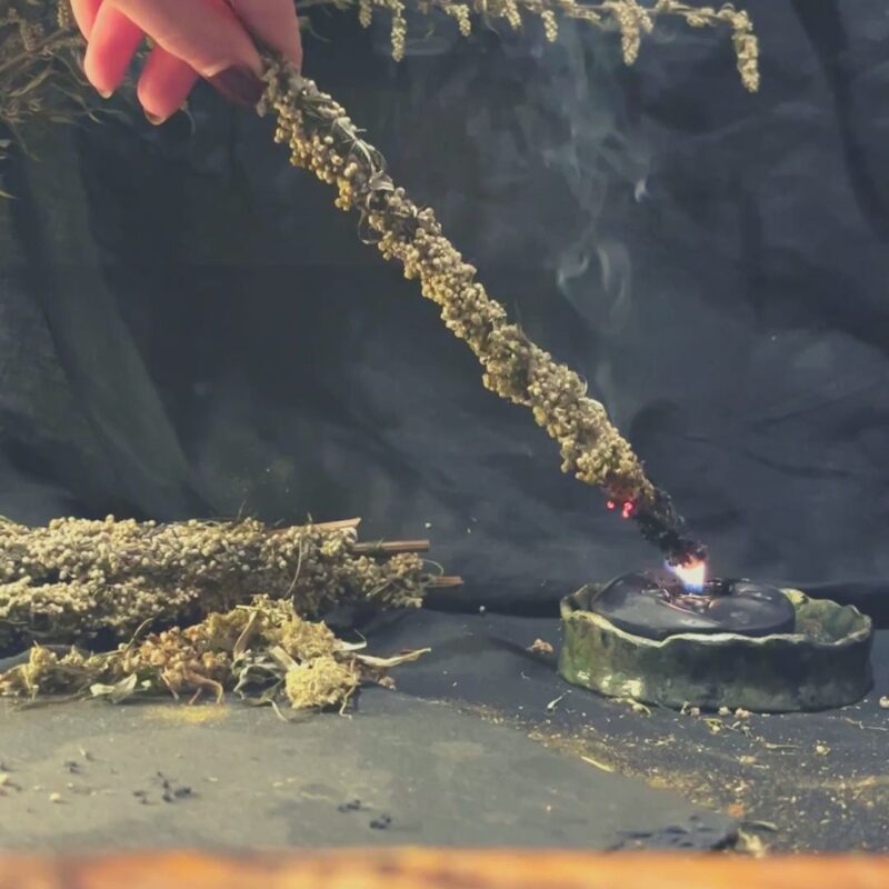 Wielki dym - Różdżka Proroczych Snów - duże kadzidło z bylicy wiązane