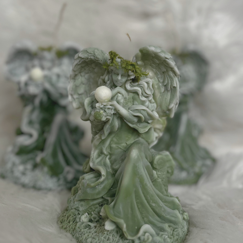 Świeca sojowa Strażniczka Duszy - duża świeca Anioł