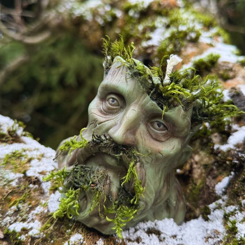 Świeca Borowy - strażnik dzikości - duża świeca słowiańska